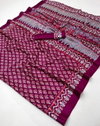 Pure Ajrakh 014 By Rajtex A To F Modal Satin Ajrakh Printed Fancy Saree Suppliers In India
